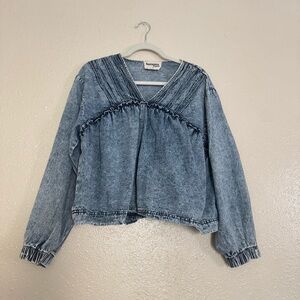 Savanna Jane Acid Wash Denim Long Sleeve